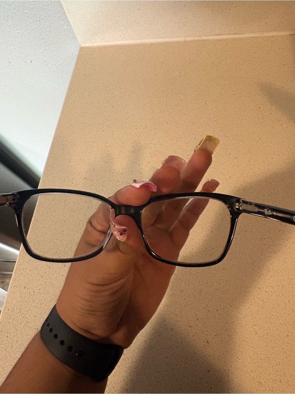 Ray-Ban Eyeglasses Frames Black Rectangle RX Glasses w/ Prescription Lenses - Picture 3 of 9